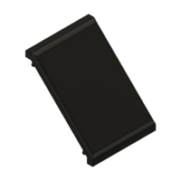 MODULAR SOLUTIONS ALUMINUM GUSSET 90MM X 90MM BLACK PLASTIC CAP COVER FOR 40-130-1, FOR A FINISHED APPEARANCE